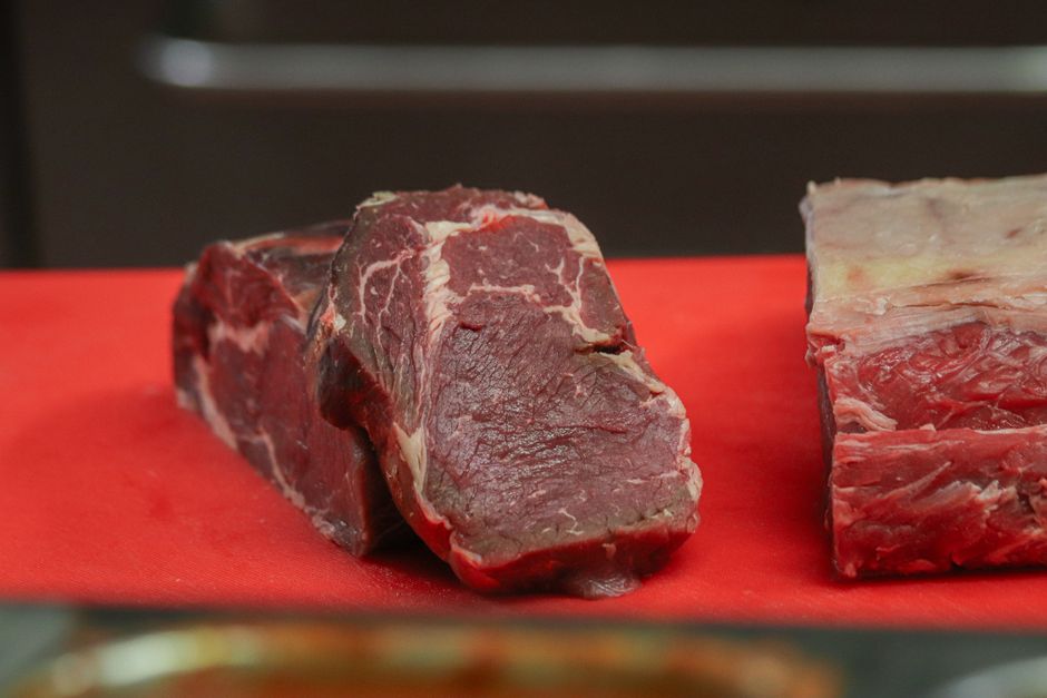 Fresh premium beef steak cuts showing quality marbling and meat selection