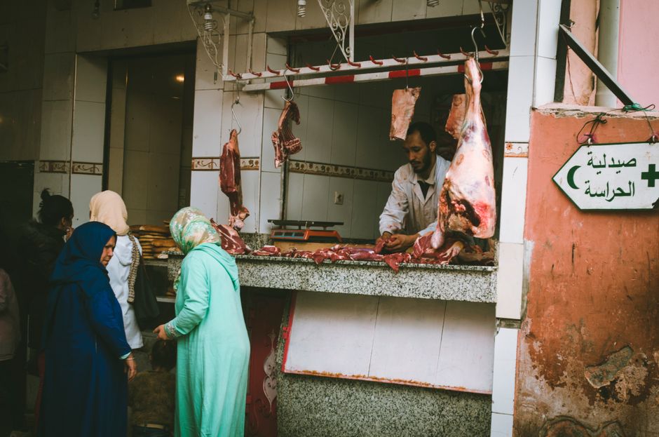 Professional butcher shop with quality meat selection