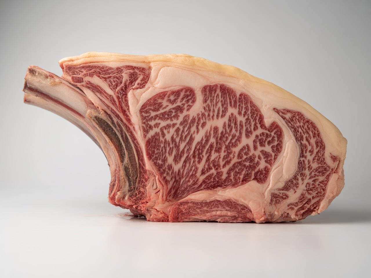 Premium raw beef steak cuts and selection showing color, marbling, and quality meat characteristics